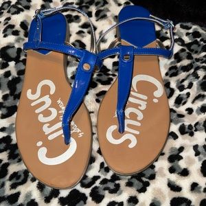 Blue thin sandals. Size 9
